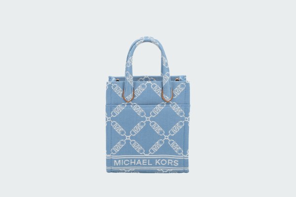 GIGI EXTRA-SMALL EMPIRE LOGO JACQUARD CROSSBODY BAG