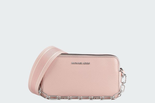 JET SET SMALL PEBBLED LEATHER DOUBLE-ZIP CAMERA BAG
