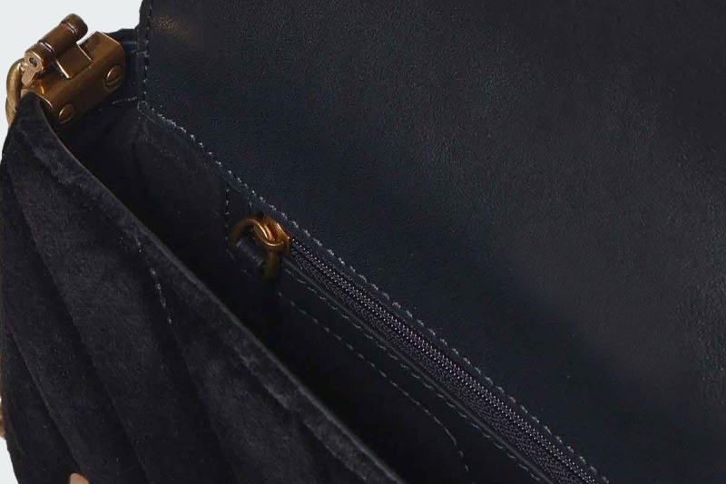 LOVE CLICK MINI BAGUETTE BAG IN VELVET