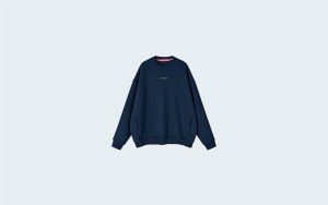 SWEATSHIRT REGULAR FLEECE NAVY