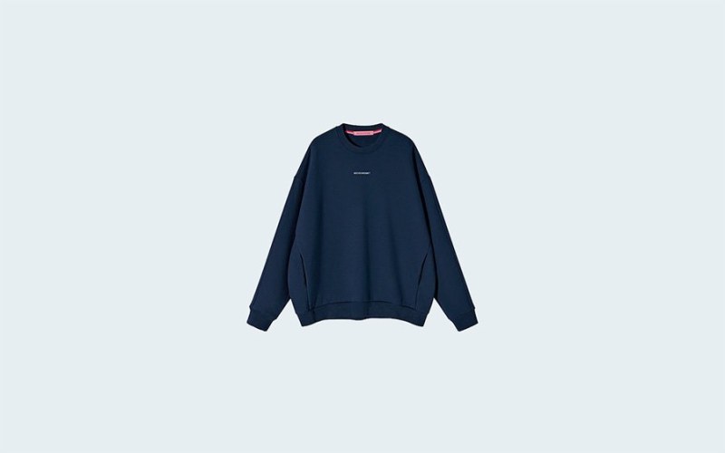 SWEATSHIRT REGULAR FLEECE NAVY