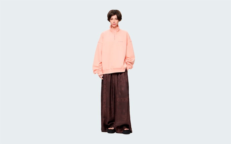HALF-ZIP CLASSY PEACH SORBET