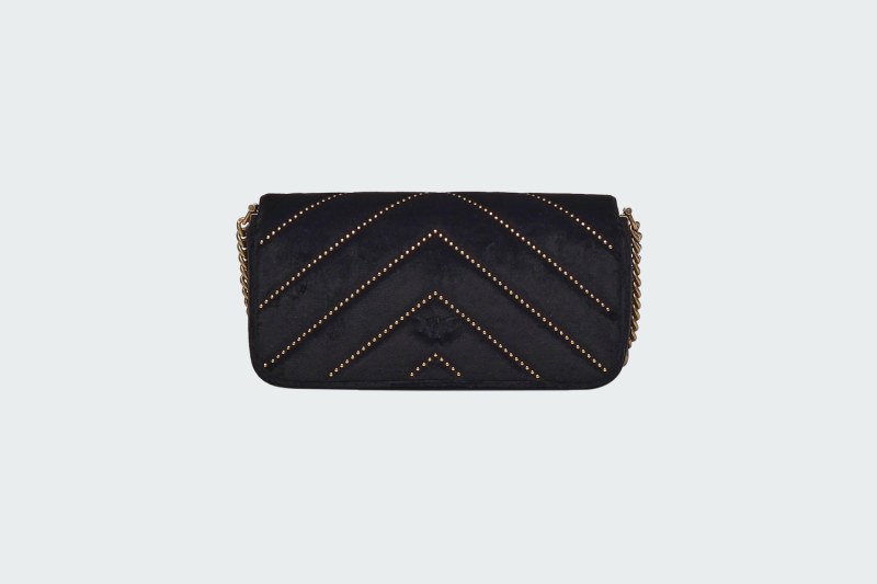 LOVE CLICK MINI BAGUETTE BAG IN VELVET