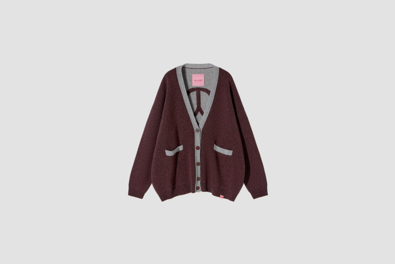 CARDI MELANGE ORNAMENT NOIR