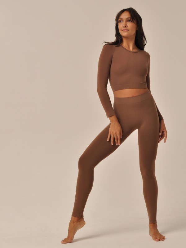CROP TOP MANICA LUNGA