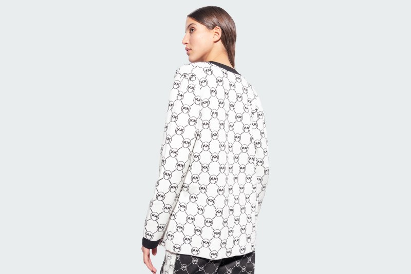 TECNEZIO CARDIGAN TUBICO JACQUARD MONOGRAM