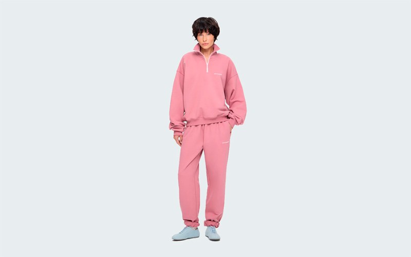 HALF-ZIP CLASSY ROSE CREAM