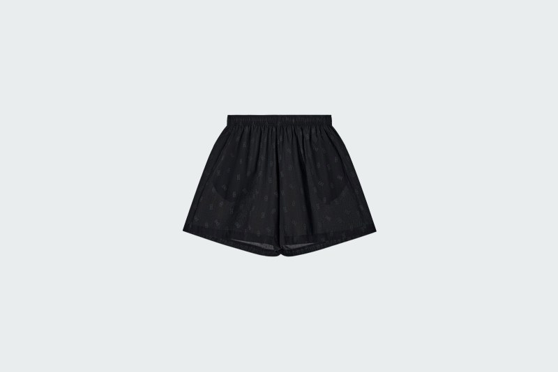 SHORTS VUAL PRINTED PICTOGRAMS BLACK