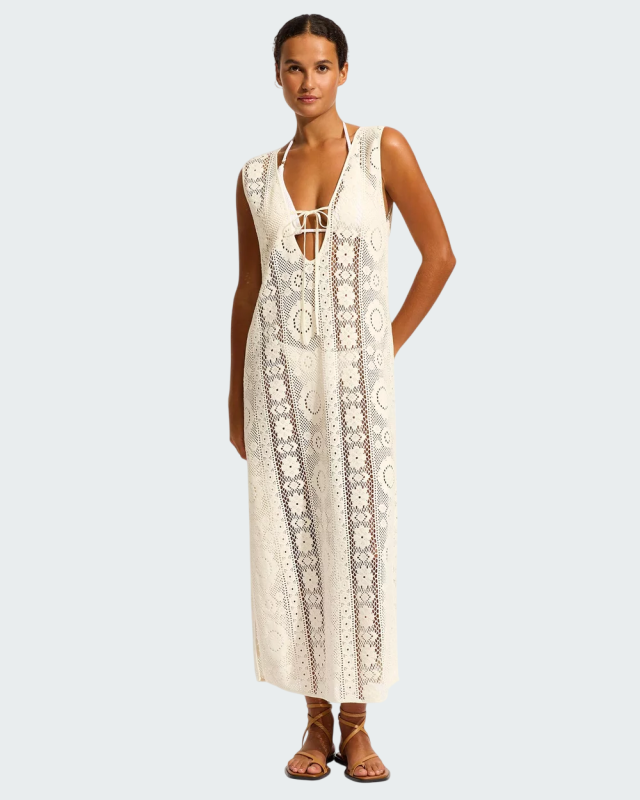 CROCHET MAXI COVER UP