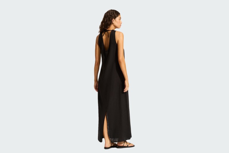 KEYHOLE FRONT MAXI DRESS