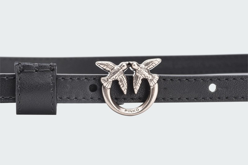 THIN BELT WITH LOVE BIRDS BUCKLE
