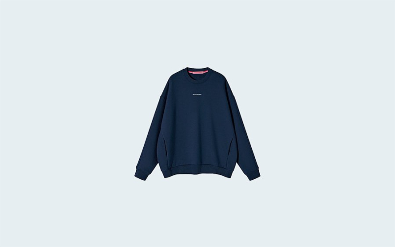 SWEATSHIRT REGULAR FLEECE NAVY