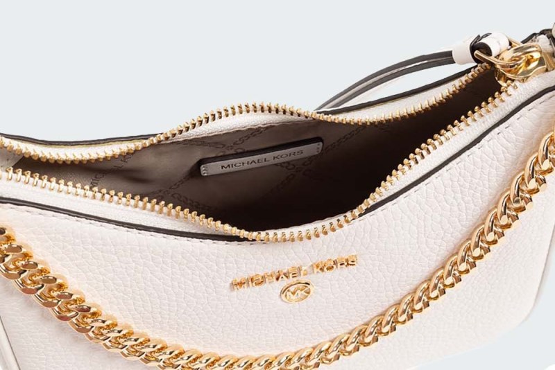 JET SET CHARM PEBBLED LEATHER POCHETTE