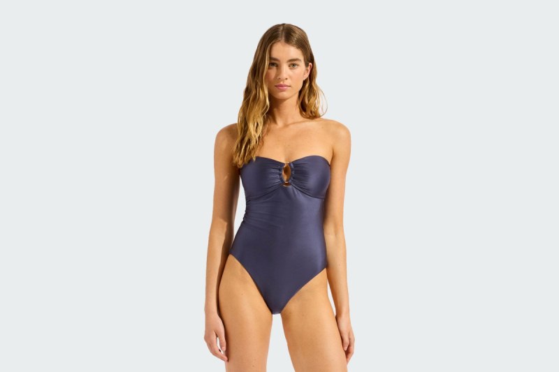 RING FRONT BANDEAU ONE PIECE