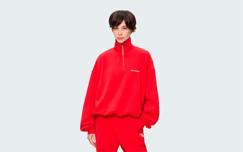 SWEATSHIRT HALF-ZIP CLASSY LIFE