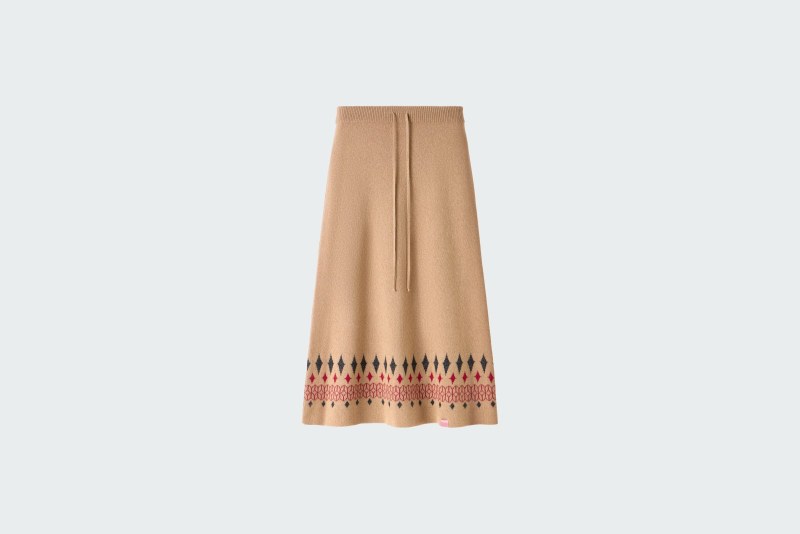 KNITTED SKIRT SCANDINAVIAN SAND