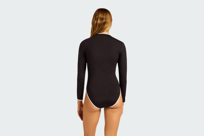 LONGSLEEVE ZIP FRONT ONE PIECE
