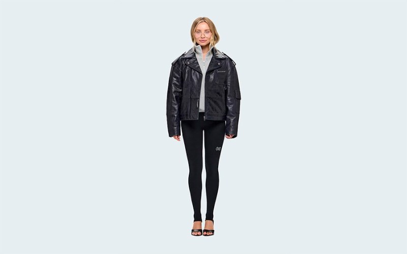 LEATHER JACKET ICON NAVY