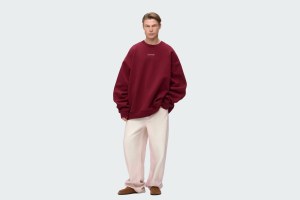 SWEATSHIRT REGULAR FLEECE NOIR