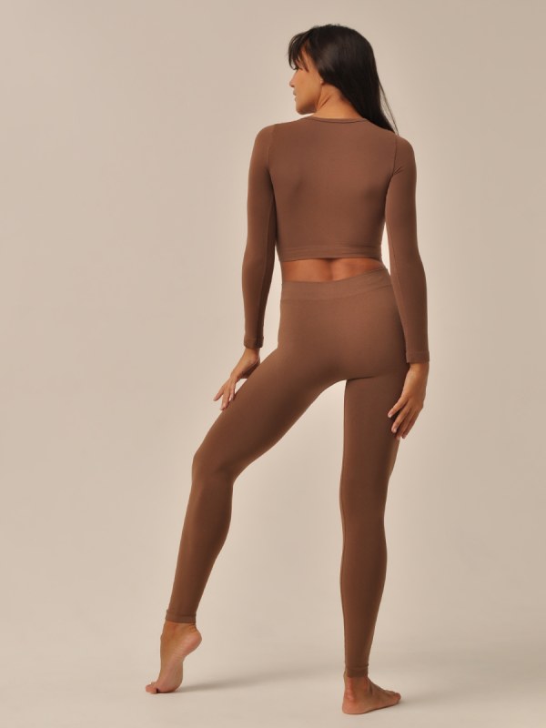 CROP TOP MANICA LUNGA