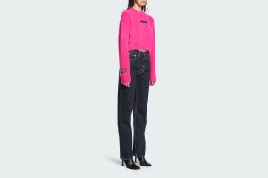 CROPPED SWEATER FUSCHIA