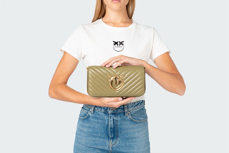 LOVE CLICK BAGUETTE MINI CHEVRON