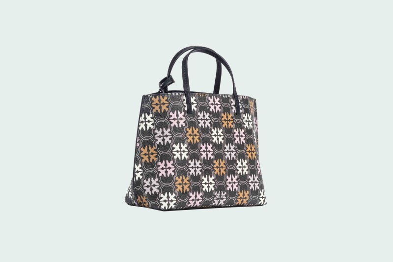CARRIE SHOPPER CLASSIC LOVE BIRDS MONOGRAM
