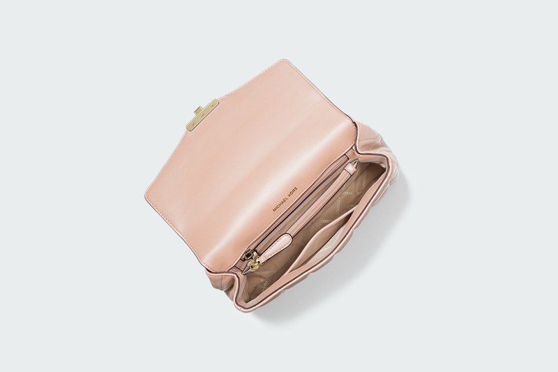 SOHO LARGE QUILTED LEATHER SHOULDER BAG