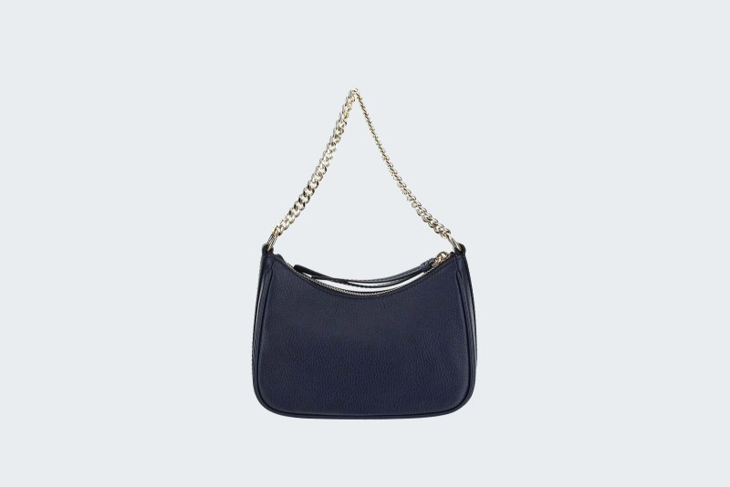 JET SET CHARM PEBBLED LEATHER POCHETTE