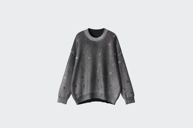 SWEATER SPARKLE PICTOGRAMS SILVER NY25