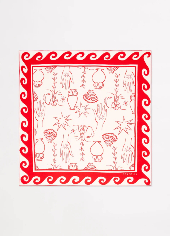ATLANTIS FACES SCARF
