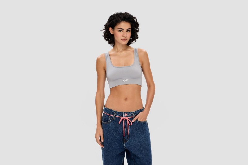 CROP TOP GREY