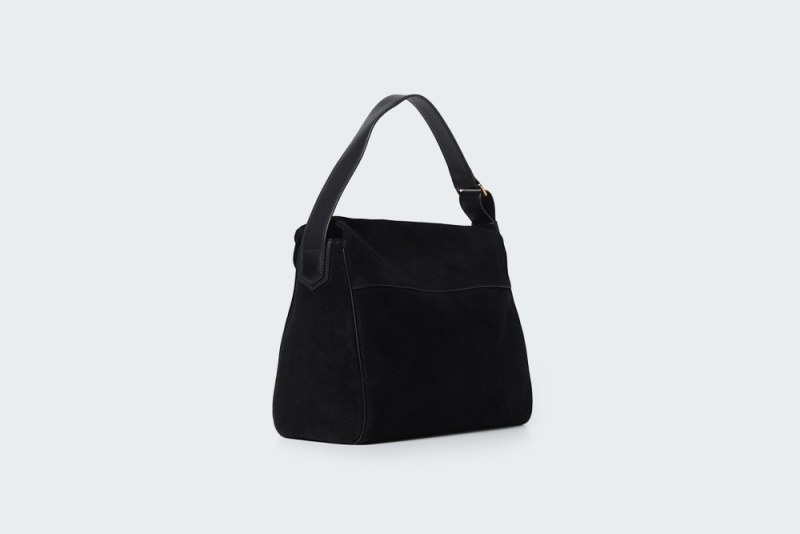 LEAF HOBO BIG SUEDE