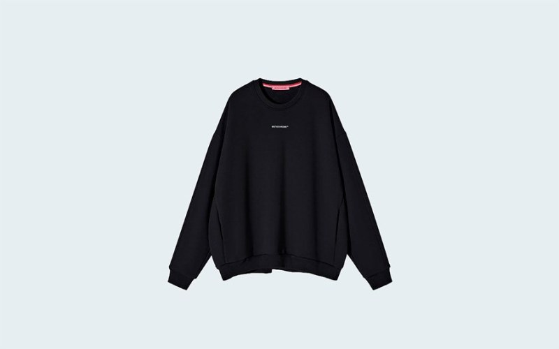 SWEATSHIRT REGULAR FLEECE BLACK