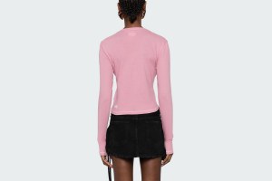 STACKED LS TEE PINK