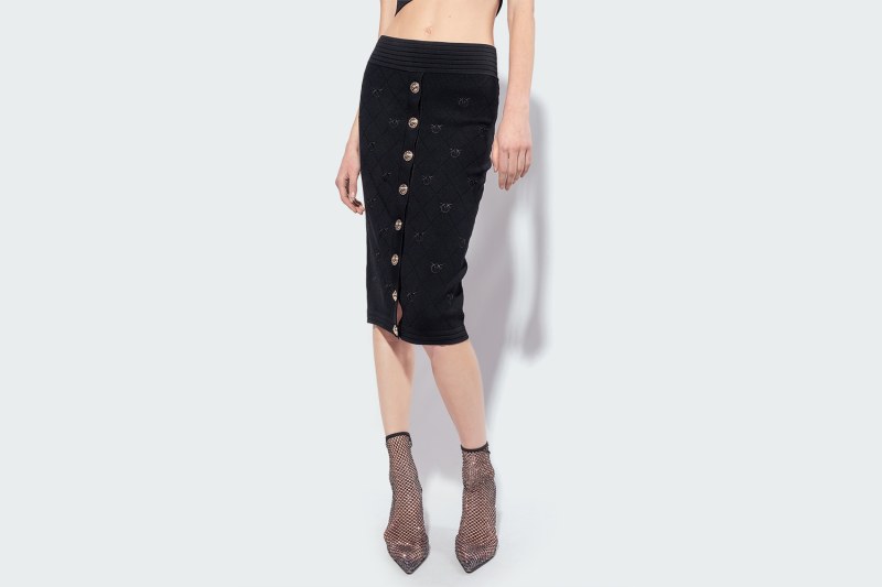 JACQUARD LOVE BIRDS SKIRT