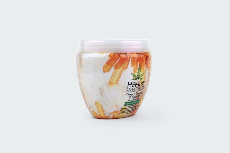 CITRINE CRYSTAL & QUARTZ HERBAL BODY BUFF
