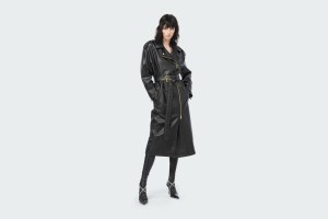 NAPPA-EFFECT TRENCH COAT
