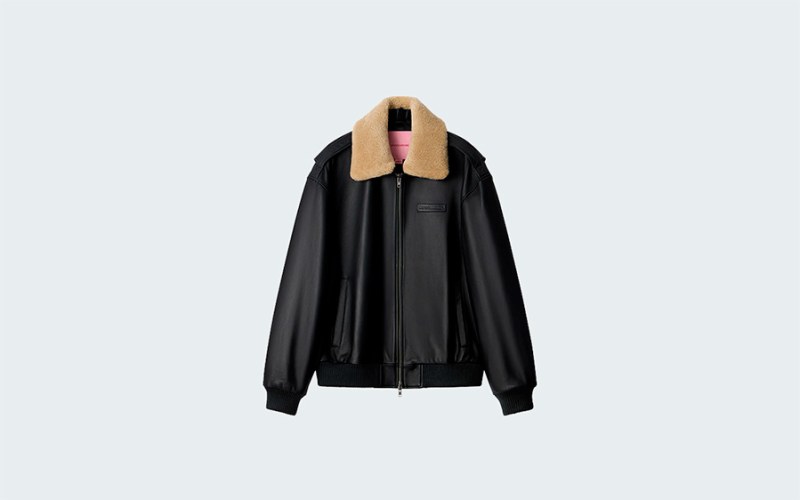 BOMBER PILOT LEATHER BLACK