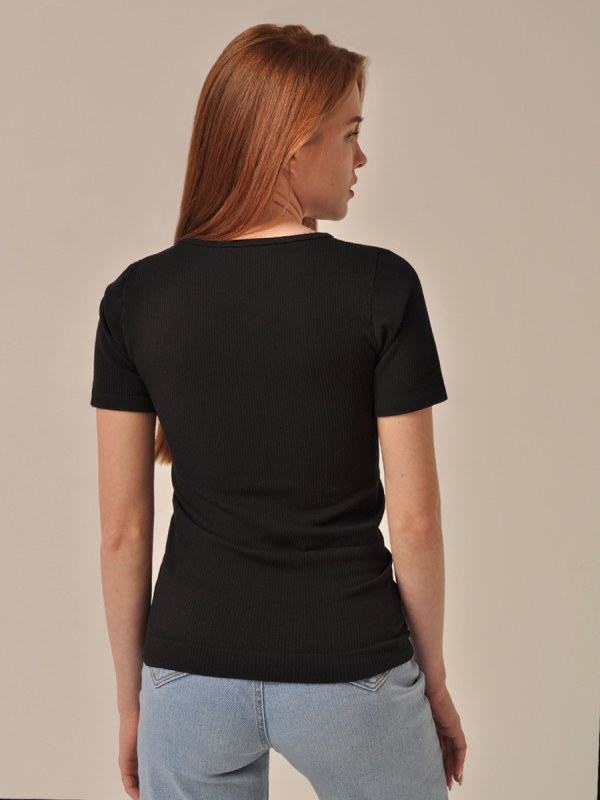 MAGLIA MANICA CORTA RIB