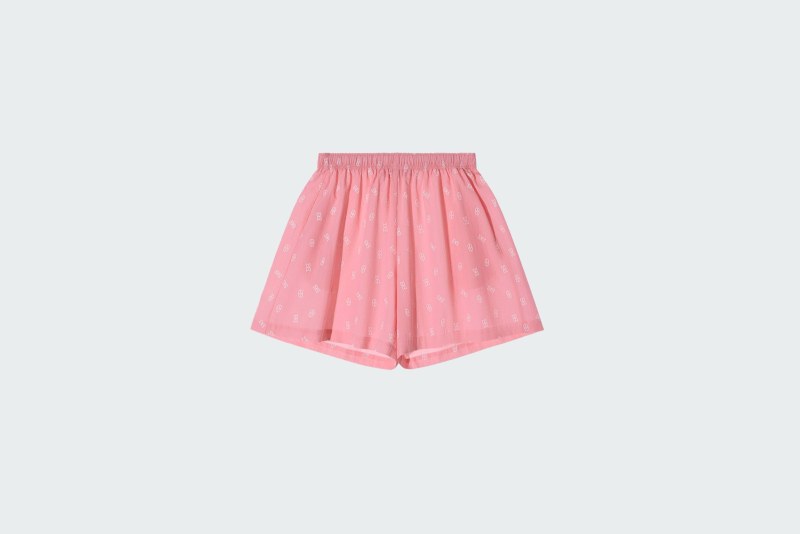 SHORTS VUAL PRINTED PICTOGRAMS ROSE