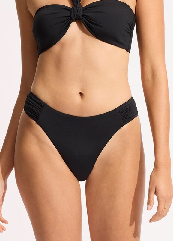 HIGH LEG RUCHED SIDE PANT