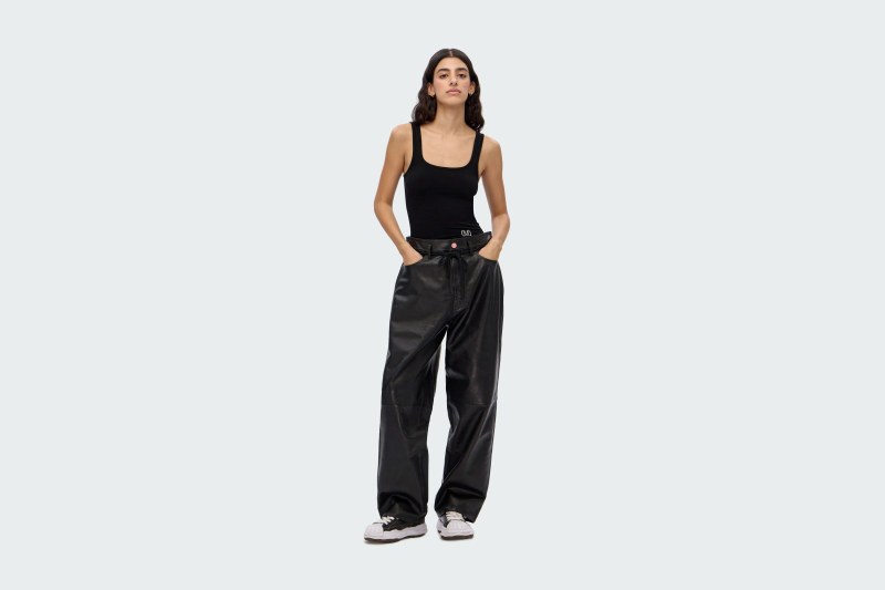 PANTS LEATHER BLACK