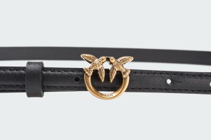 THIN BELT WITH LOVE BIRDS BUCKLE