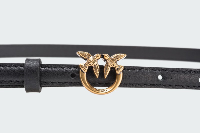 THIN BELT WITH LOVE BIRDS BUCKLE