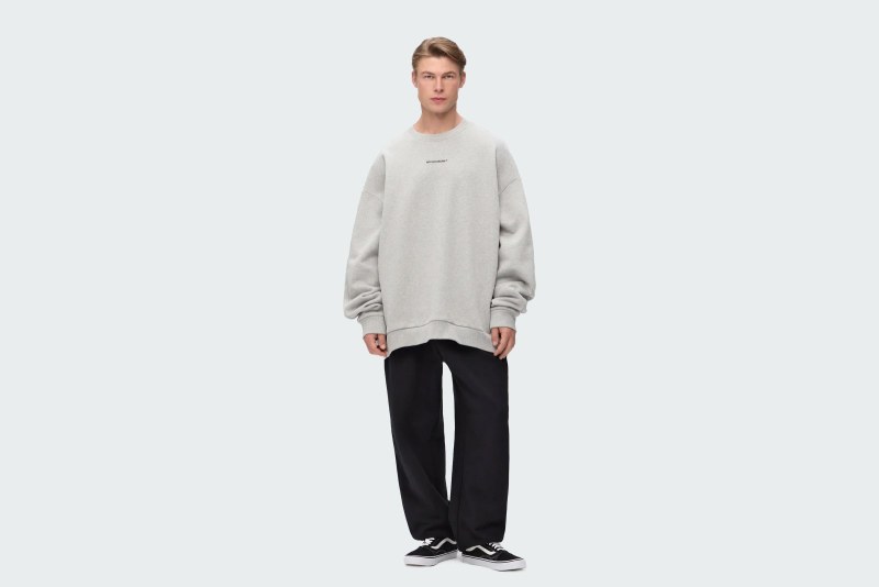 SWEATSHIRT REGULAR FLEECE GREY