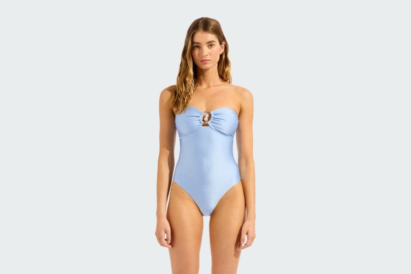 RING FRONT BANDEAU ONE PIECE