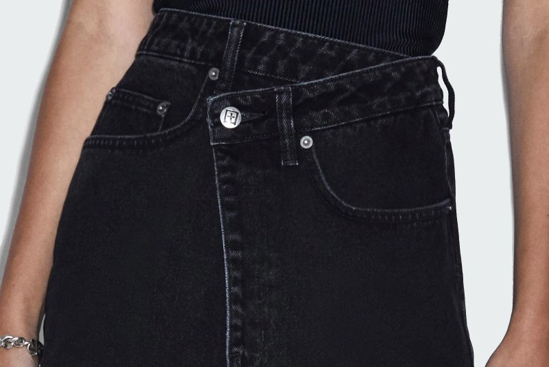 RAP SKIRT NOIR