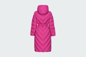 LONG PADDED CHEVRON JACKET