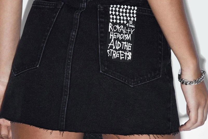 RAP SKIRT NOIR